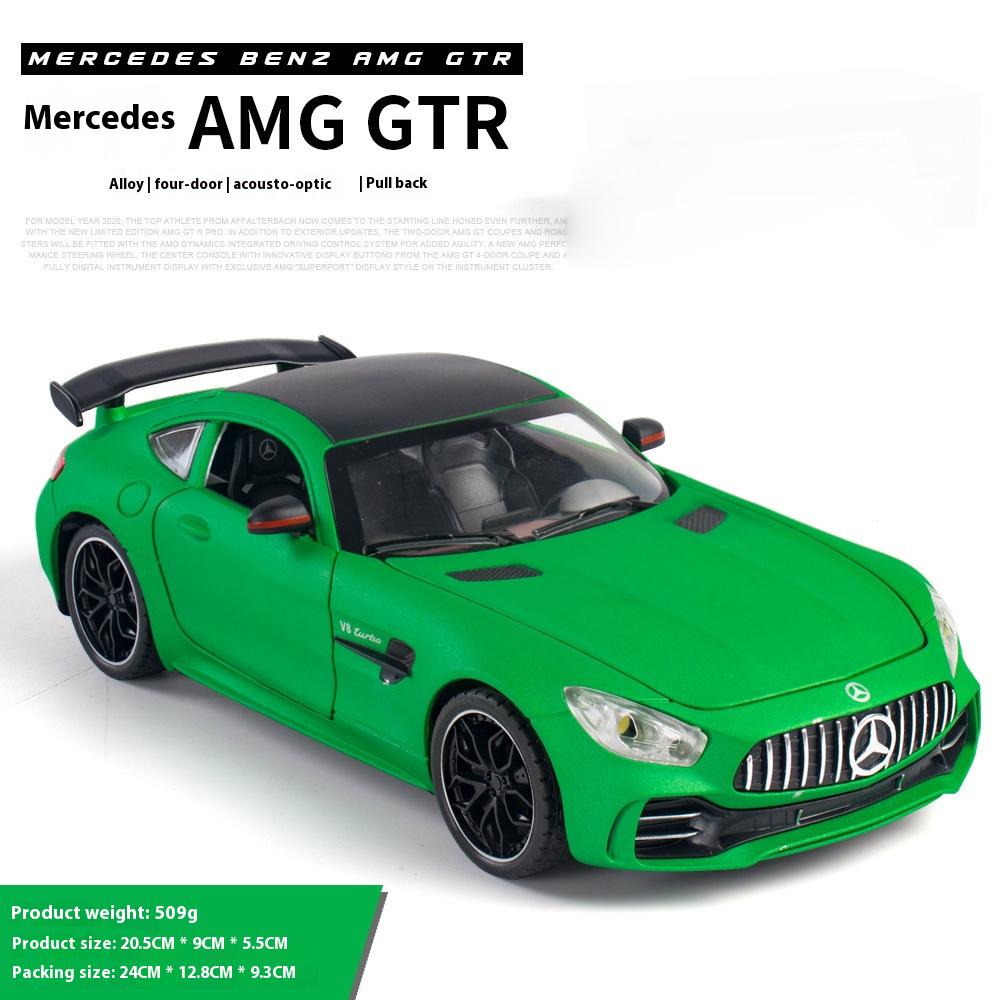 1/24 Scale Simulation Mercedes Benz GT AMG Alloy Sports Car Diecast Model Decorative Trendy Ornaments for Friend Gift Collection