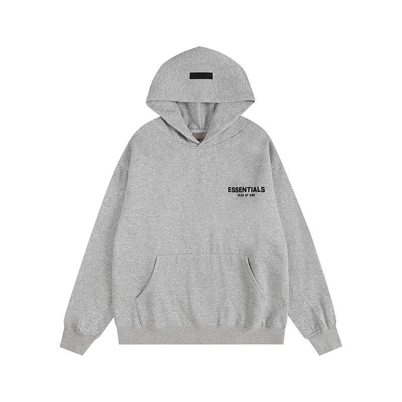 Худи Fog Essentials с flocked-буквами - Унисекс, свободный крой, с подкладкой из плюша