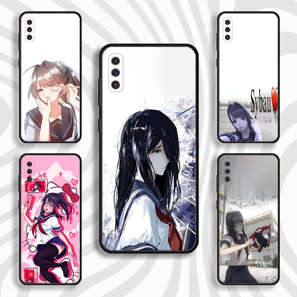 Чехол для телефона Y-Yandere Simulator Ayano Aishi для Samsung S10, S21, FE, S21, S26, S25, S24, S23, Ultra, S9, S22, Plus Черный ударопрочный ТПУ