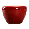 Ceramic Flowerpot Large Circular Opening Planter Pot Colored Glaze Finish Flower Pot