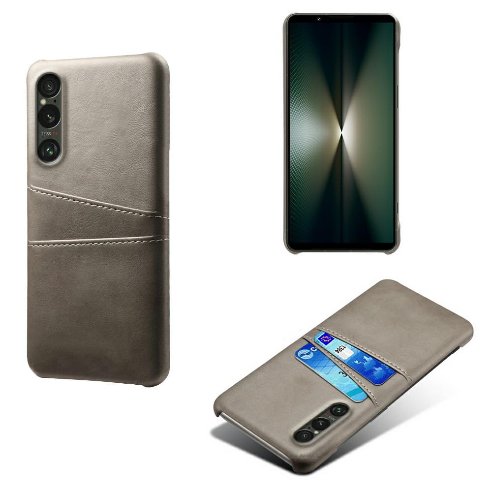 Чехол для Sony Xperia 1 VII с двойными слотами для карт, из ПУ кожи + жесткий ПК, чехол для телефона