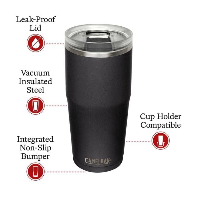 Термокружка CamelBak Slive, 600 мл, Черная, С вакуумной изоляцией