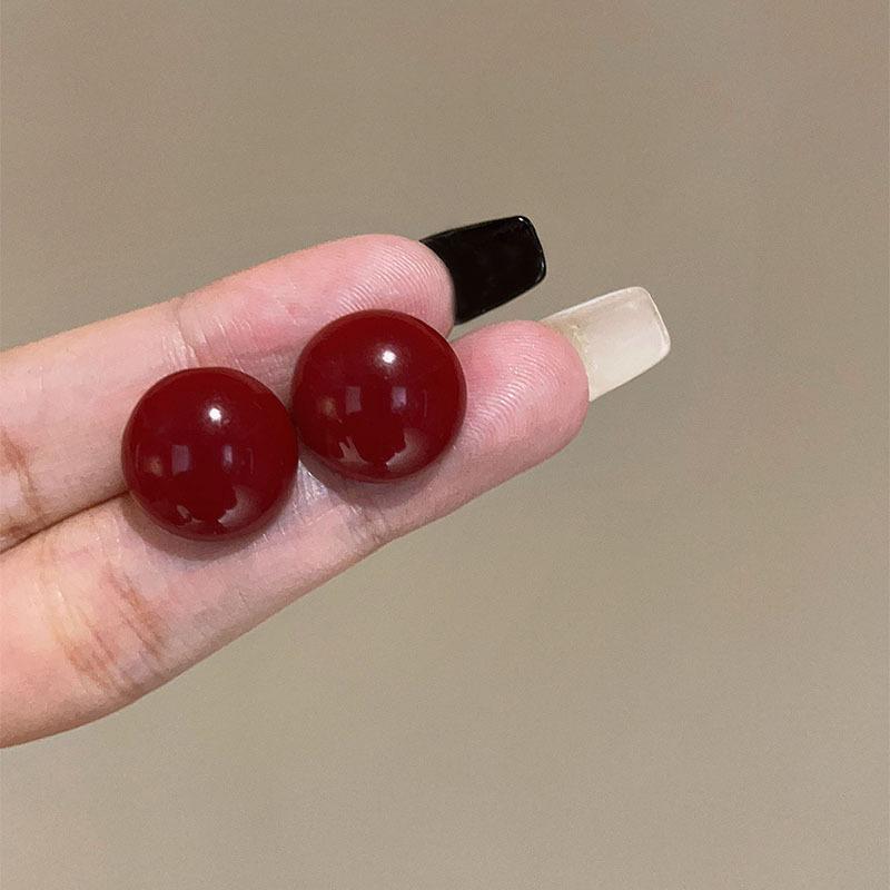 Майярдовый кофейный цвет янтарные серьги женские осенне-зимние высококлассные серьги в стиле кэжуал, серьги с нишевым дизайном в стиле легкой роскоши