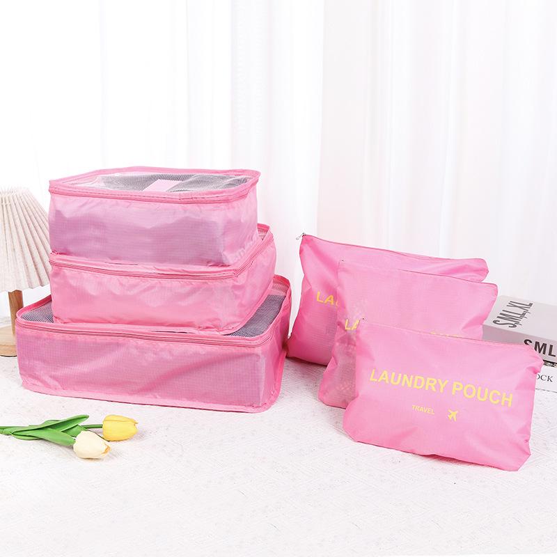 Корейский набор дорожных сумок для хранения - 6 штук с логотипом на заказ