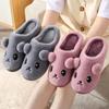 Non-slip Cartoon Dog Warm Home Plus Size Cute Plus Velvet Soft Bottom Cotton Slippers Indoor Cotton Shoes