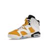 Air Jordan 6 Retro GS Yellow Ochre Kids Sneakers White Black 384665-170