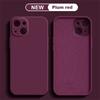 Сливовый Красный Чехол Для iPhone 16 Pro iPhone 11 12 13 14 15 Pro Max 12 Mini 7 8 X XS XR Чехол Coque Funda Силиконовый Мягкий ТПУ Задняя Крышка