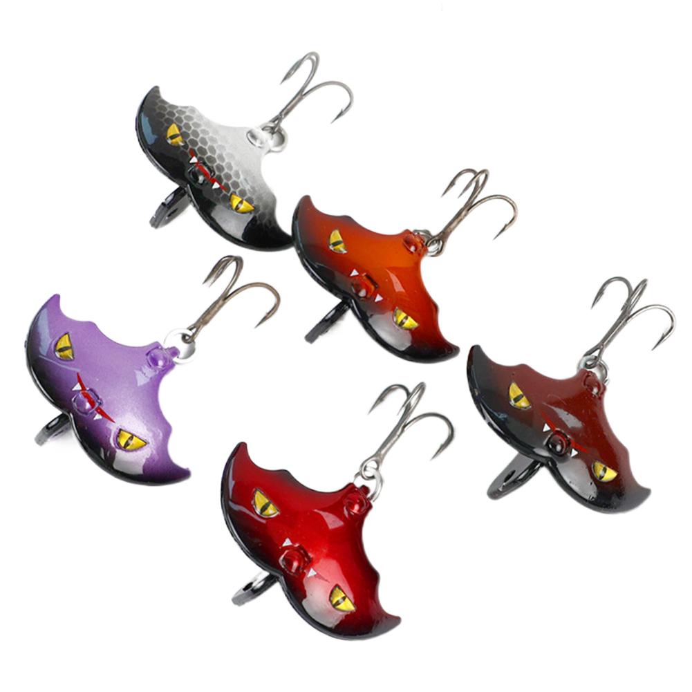 5 шт./Коробка Рыболовные приманки Бионические приманки-летучие мыши Искусственные приманки Жесткие приманки Рыболовные приманки Рыболовные снасти