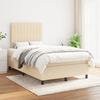 VidaXL Divan Bed with Mattress Cream 120x200 Cm Fabric - Model 3141926
