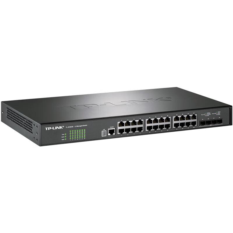 TP-LINK 28-Port Layer 3 Managed Switch (4x10G SFP+, 24x1G)