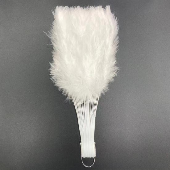 Винтажный складной веер из перьев, ручной веер для свадебной вечеринки, переносной летний веер, украшение для танцевального представления, аксессуары для вечеринок