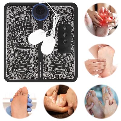 EMS Массажер для ног Электронный стимулятор стоп Улучшает кровообращение Расслабление мышц с 8 режимами и 19 уровнями для мужчин и женщин