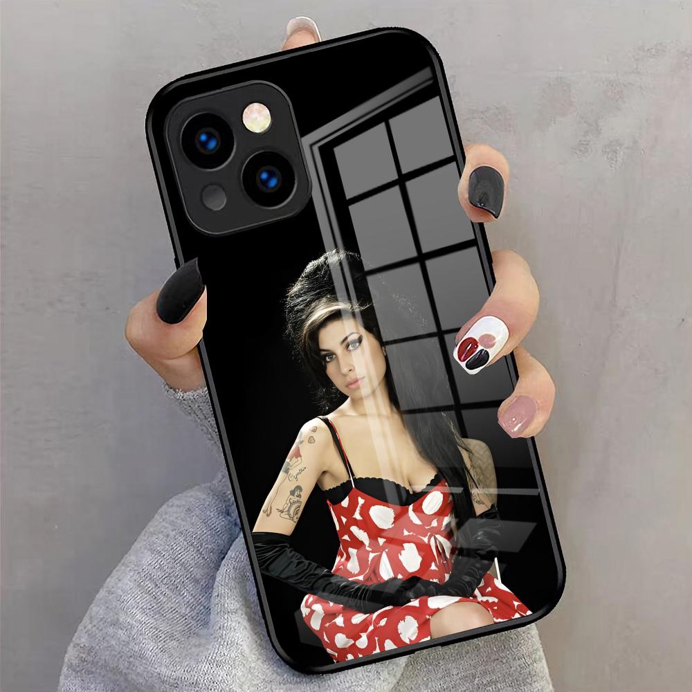 Легендарный Чехол Для Телефона Amy Winehouse Для IPhone 17 Pro Max 16 15 14 Pro Max 13 11 X Xs Xr 8 7Plus Стеклянная Крышка