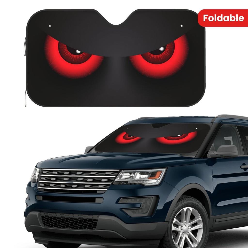 Summer Hot Car Sunshade Funny Cartoon Big Eye Pattern Custom One Piece