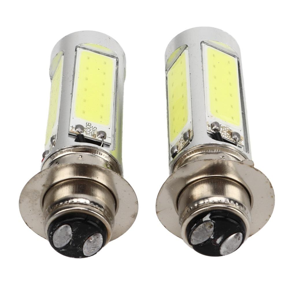 2Pcs Headlight Replacement Motorcycle Headlight Bulbs 6000K White ATV Headlight Bulbs