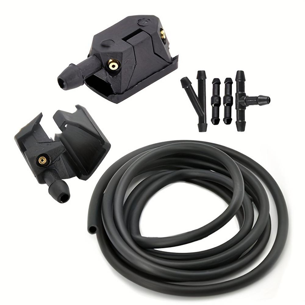 Передний рычаг стеклоочистителя с форсунками омывателя 4-сторонний с 2-метровым шлангом и соединителями