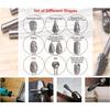 10pcs/set Carbide Rotary Burr Set Carving Burr Bits with 3mm Shank 6mm Bit for Wood & Stone Carving, Steel Metal Working
