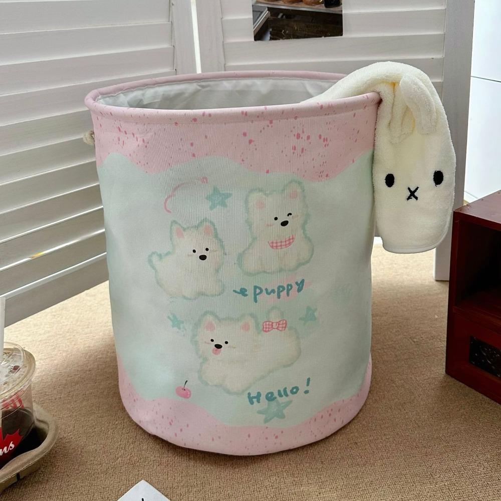 Foldable Toys Storage Basket Cartoon Dirty Clothes Basket Multi-Purpose Laundry Hamper  Kids Room