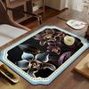 Прямоугольный чайный коврик, впитывающий и быстросохнущий чайный поднос для дома, гостиной, ковер, быстросохнущий коврик