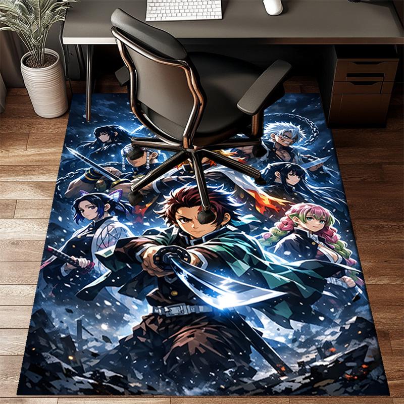 Dark Fantasy Heroes De-mon Rug for Living Room, Game Rooms, Office, Bedroom, Office Floor Mat Playful Design, fan gifts Christmas decor