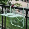 Balcony Hanging Table Railings Metal Wrought Iron Hanging Garden Folding European Simple Mini Wall Hanging