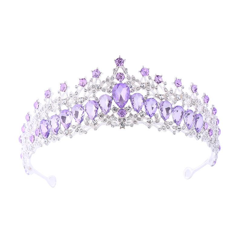 Creative Diamond Tiara Birthday Hair Accessories Wedding Princess Alloy Headband Crown Rhinestone Headband Accessories
