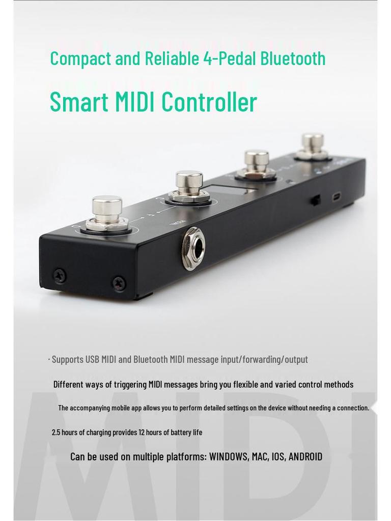 M-VAVE Chocolate MIDI Bluetooth Music Controller & Page Turner