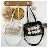 Kawaii Patent Leather Handbags Women Transparent PVC Itabag Women Tote Bag New Japanese Shoulder Bag Women Small JK Bag Ita Bag