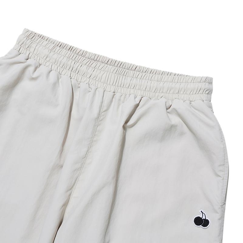KIRSH Unisex Small Cherry Woven Jogger Pants [Beige]