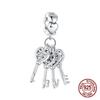 Серебро 925 пробы медь Любовь Семейное дерево Кошки Собаки Воздушный шар Подвески-бусины Подходят для оригинальных браслетов-шармов DIY Бусина Женщины Циркон Изготовление
