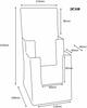 Desk stand 3xDL (99x210mm)