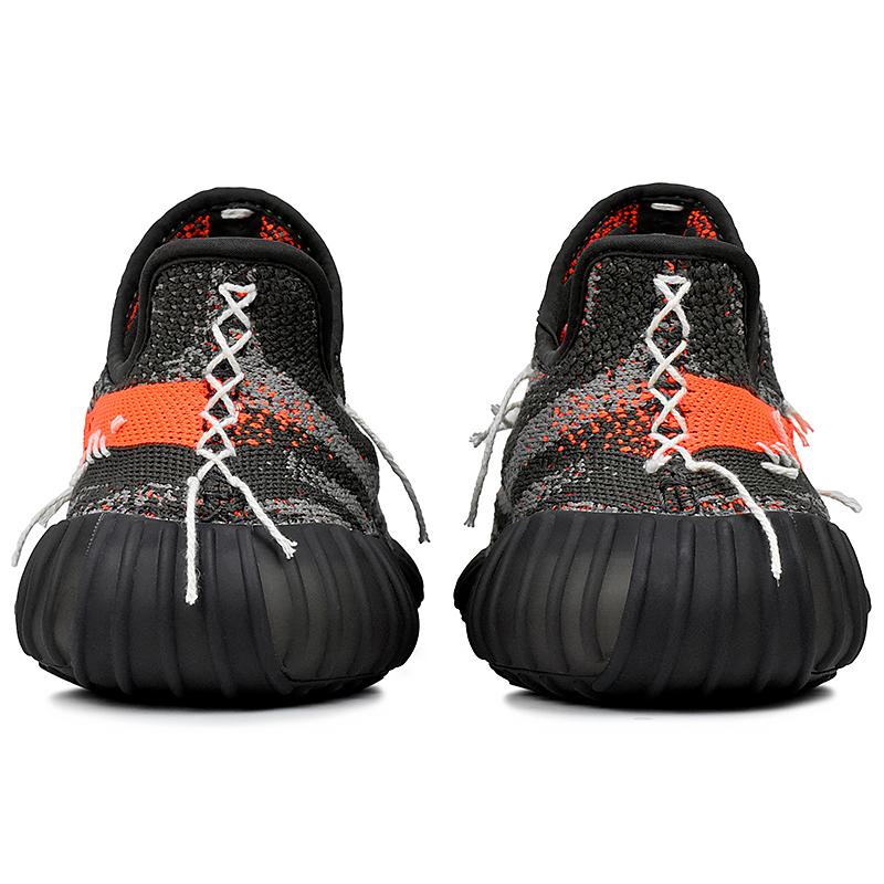 adidas Оригинальные Yeezy Boost 350 V2 Нескользящие Устойчивые к истиранию Низкие Повседневная Обувь Унисекс Серый Оранжевый HQ7045(Team1676-)