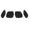 Комплект из 4 кнопок переключателя рулевого колеса 21997738 Замена для Silverado 1500 2003?2009 Черный
