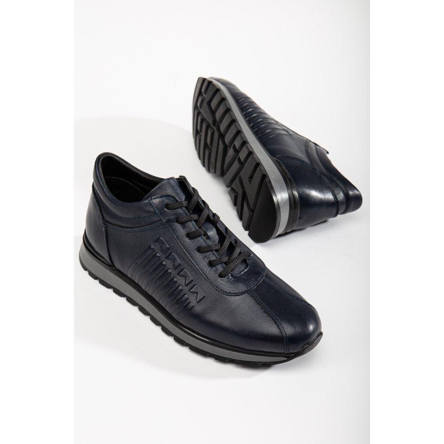 Мужская повседневная спортивная обувь из натуральной кожи, кроссовки