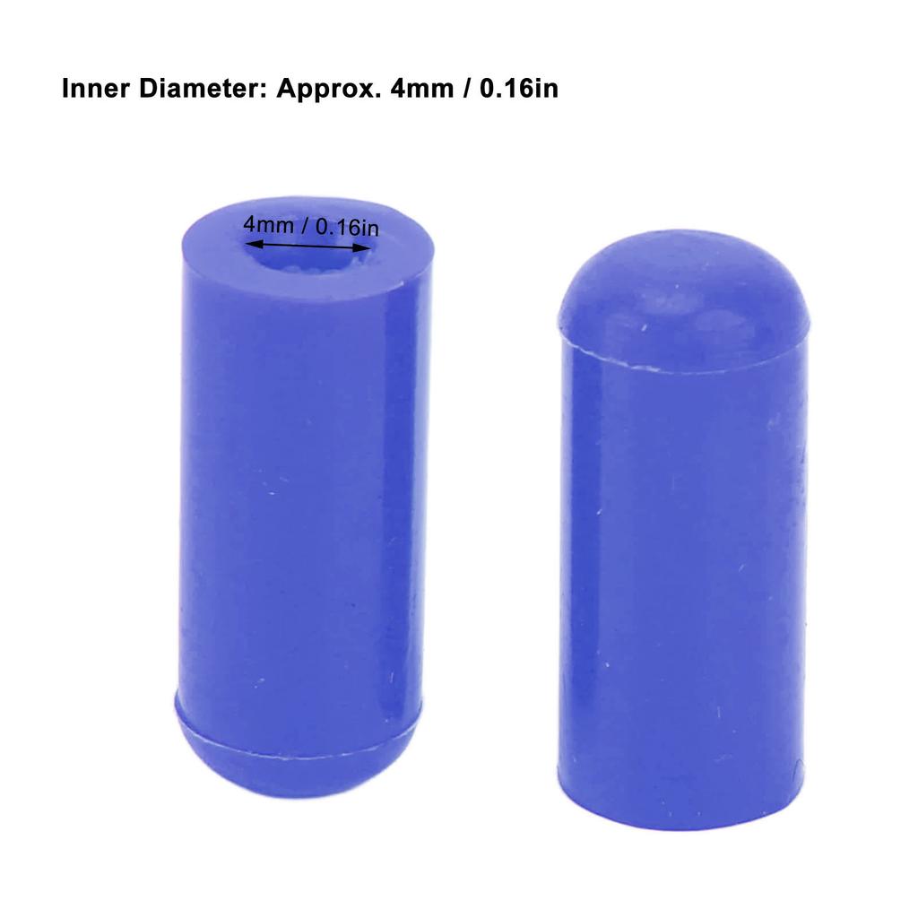 10PCS Vacuum Hose End 4mm Heat Resistant Silicone Blanking for BOV Pipe Line