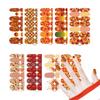 Autumn Maple Leaf & Plaid Waterproof Nail Art Stickers (YMY2380-2388)