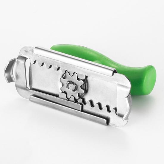 Arthritis Jar Opener Stainless Steel Lid Remover Gear Design Ergonomic Can Opener for Lids 1" to 4" Grip Easy Twist
