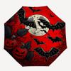 Halloween Moonlit Night Bat Pumpkin Decorative StickerUmbrella, Portable 3-Fold Umbrella for Men & Women,Christmas Gift ES326