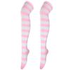 Striped Blue & White Over-the-Knee Cosplay Socks for Women - Anime Thigh Highs