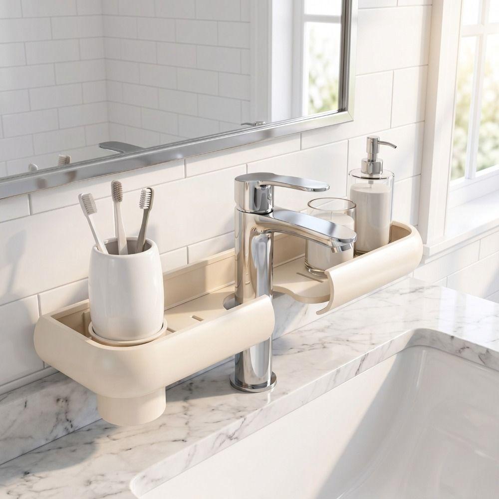 Mesh Bathroom Storage Rack Universal Kitchen Drainage Holder Counter Organizer Bathroom Toilet