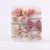 10Pcs Luxury Nylon Elastic Headband Flower Lace Hair Ties  for Baby Girl Infant Newborn Toddler