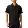 Minimalist Comfortable Versatile Half-Zip Short Sleeve Polo Shirt Men Tops Black J327046-BEH