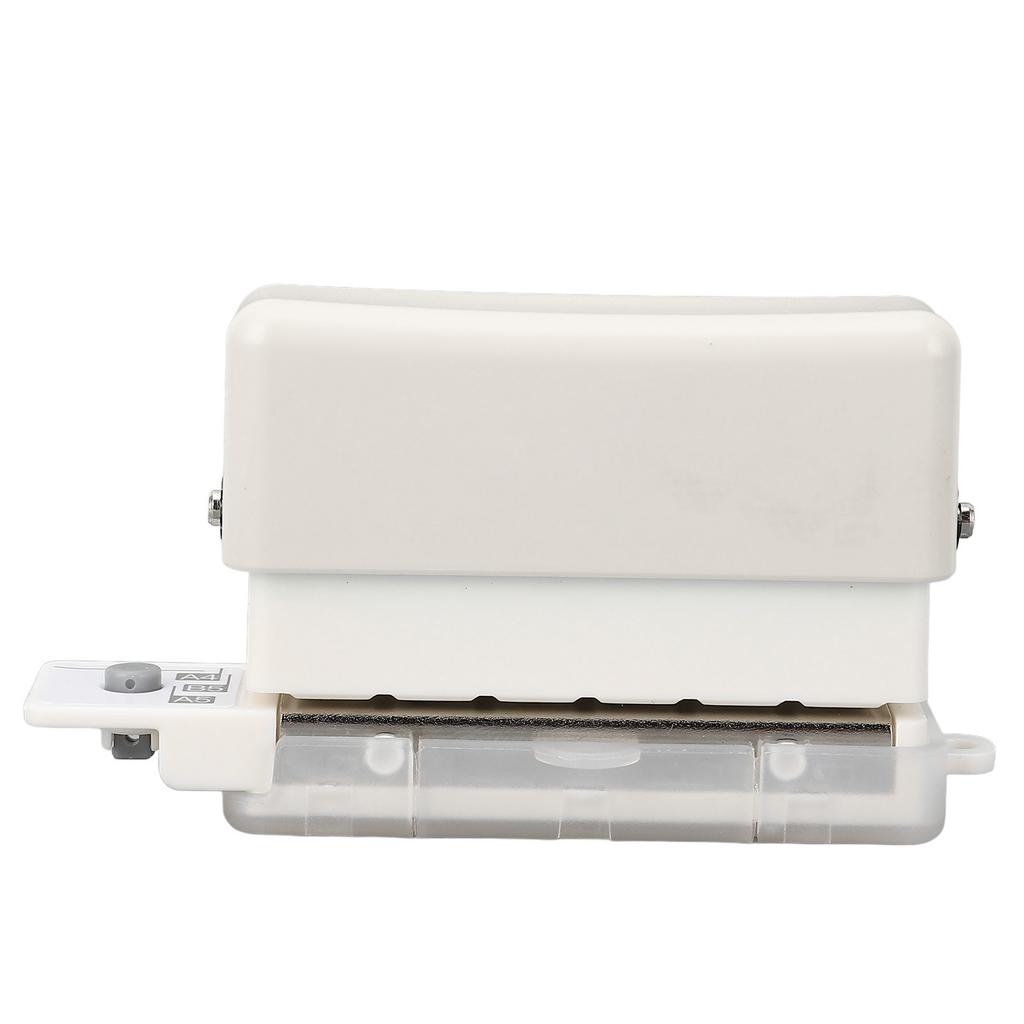 Hole Paper Punch White Color Accurate ABS Portable Mini 6 Holes Puncher for Home and Office
