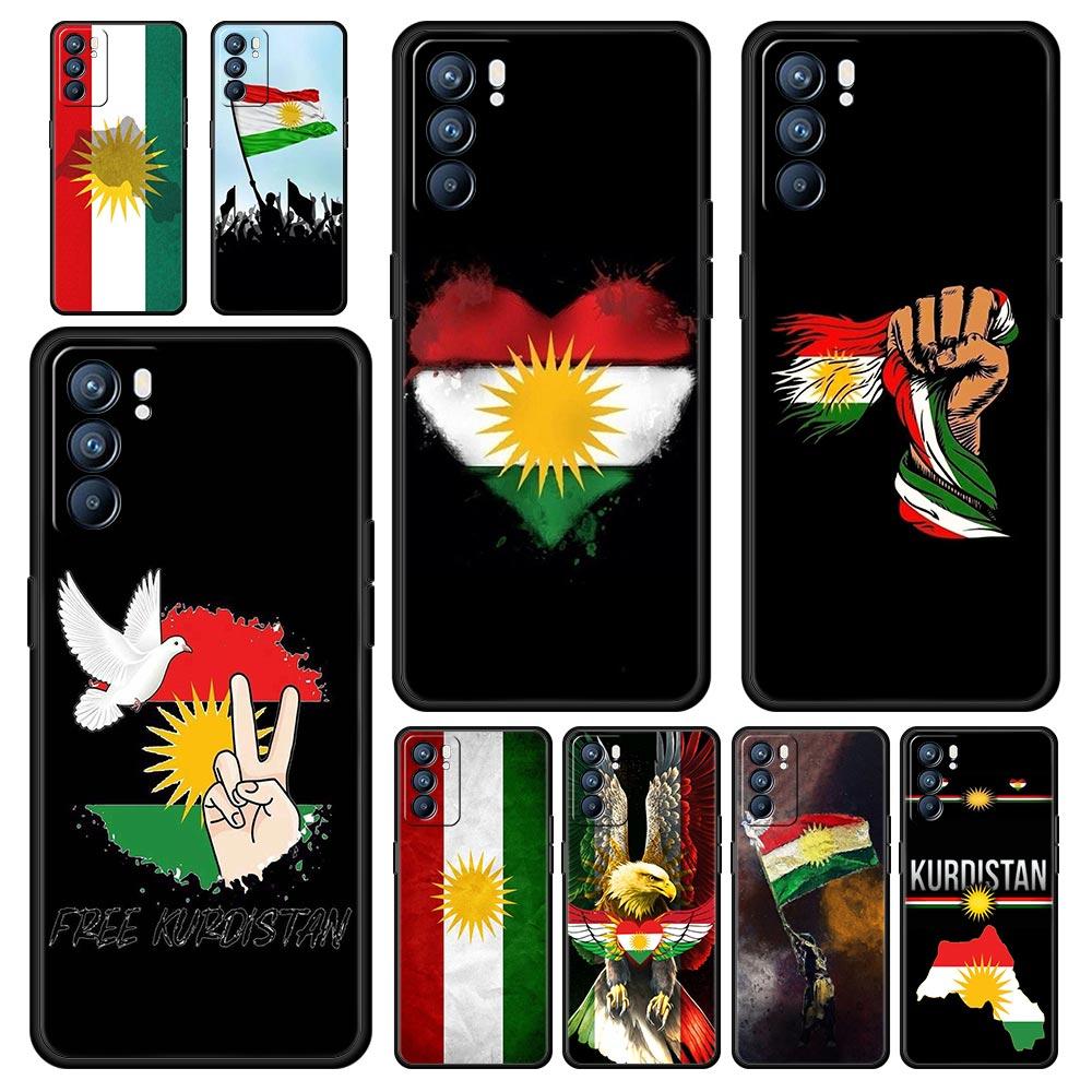 Чехол для телефона с флагом Курдистана K-Kurdistan для Oppo Reno13 Reno12 Reno11 F Reno10 Pro A54 5G Find X5 A53 A52 A9 A17 A78 4G A79 A80 A98