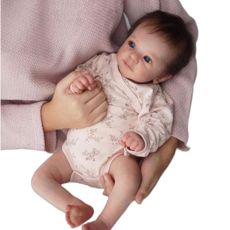 18 дюймов Коллекционная кукла-обнимашка Мягкий винил Кавказский Реборн Игрушка с прожилками Для детей и бабушки Лучший компаньон Коллекционная игрушка