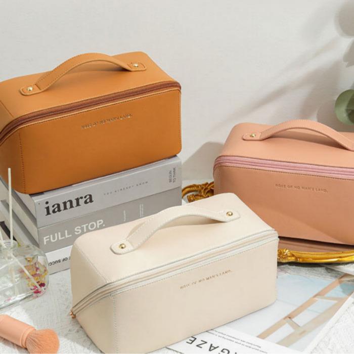 Расширяемая косметичка для путешествий, расширяемая сумка для хранения – портативный органайзер для макияжа в K-стиле.