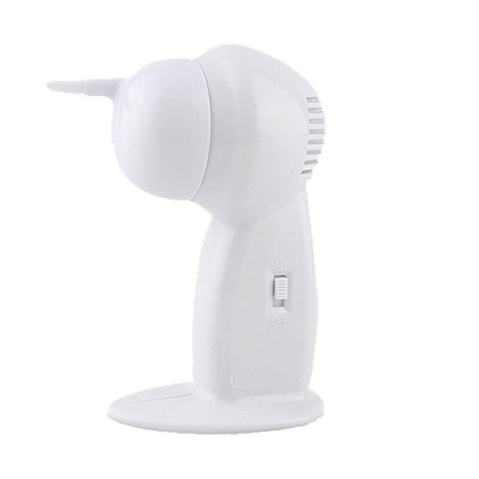 Nose - Ears,Wireless Electric Ear Cleaner,ABS,safe,healthy,easy,painless,wax Remover,vacuum Cleaner - Type White