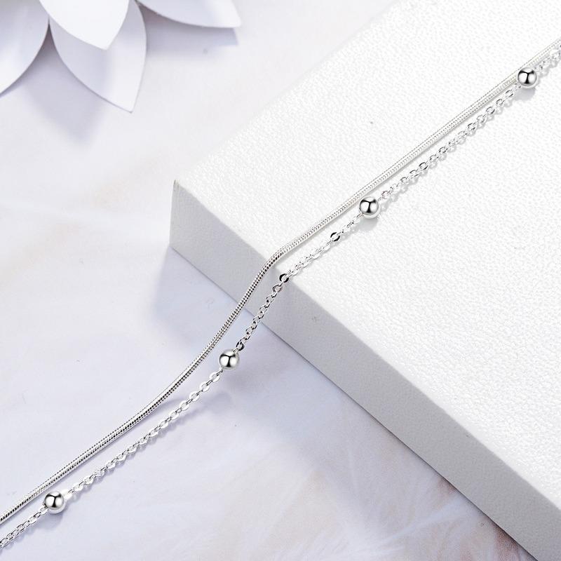 Lindon Zircon Bracelet Jewelry Geometric Bead Chain Link Bracelets Fashion Fine Wedding Gift for Girlfriend Women