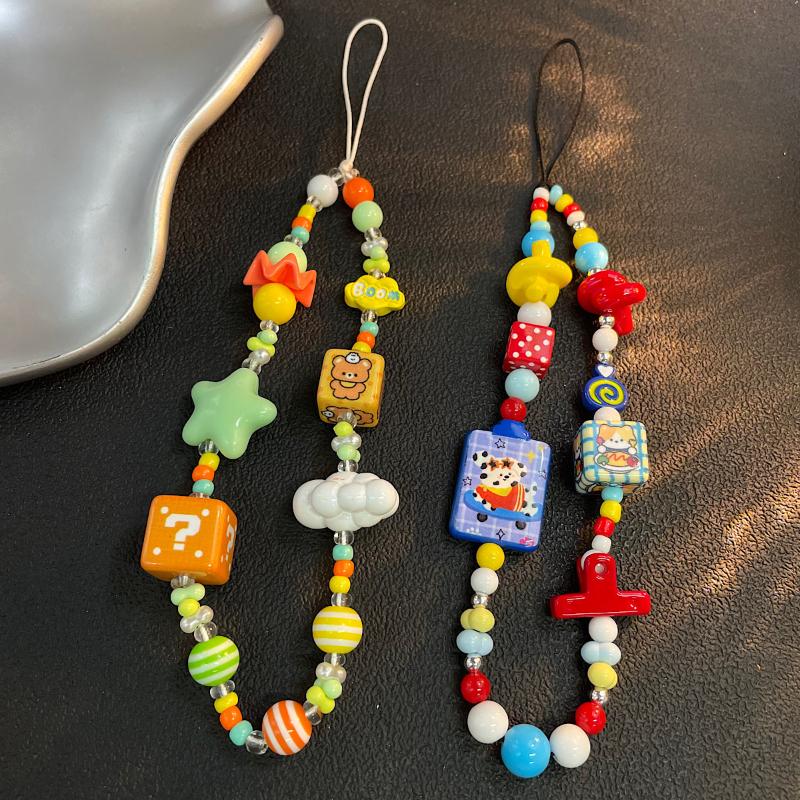 Dessert Color Versatile Mobile Phone Chain Suitable For Ccd Camera Phone Case Hanging Rope