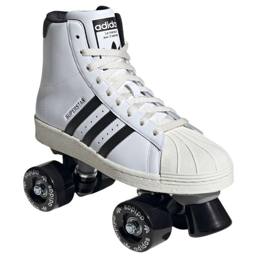 adidas Superstar 82 Skate Белые Черные Женские Кроссовки Облачно-Белый Основной-Черный Кипенно-Белый JS4038